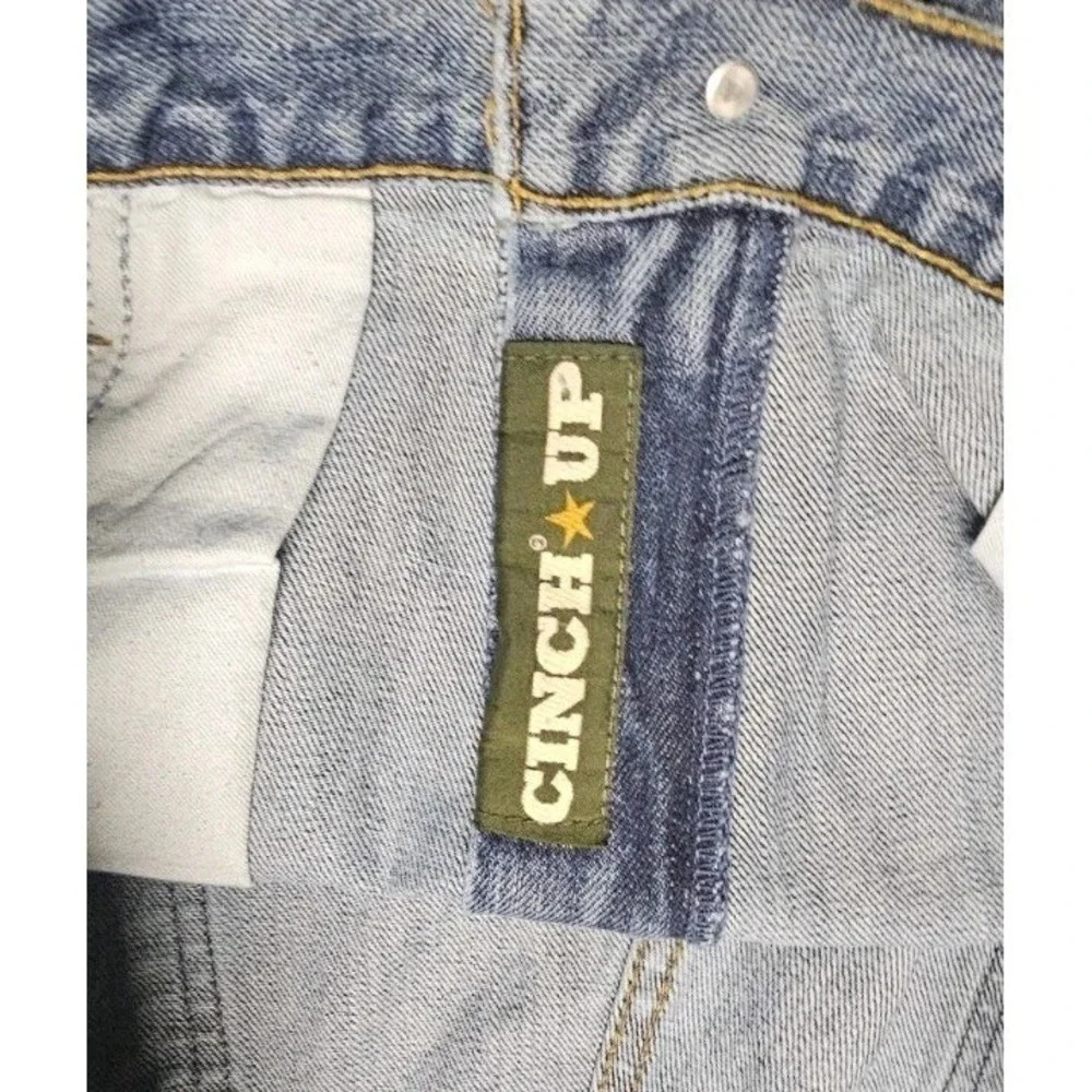 Cinch Jeans Mens 40x34 Green Label Relaxed Fit Tapered Original Rise Med Wash